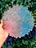 Dual Shaded Blue & Pink Resin Pooja Plate